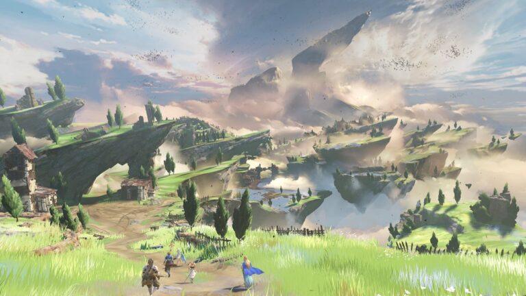 Fliegende Inseln aus Granblue Fantasy Relink